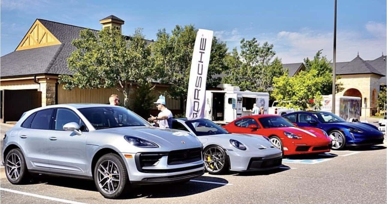 Rose Creek Golf & Country Club Hosts Porsche Oklahoma City with a macan, camera, 911 and taycan
