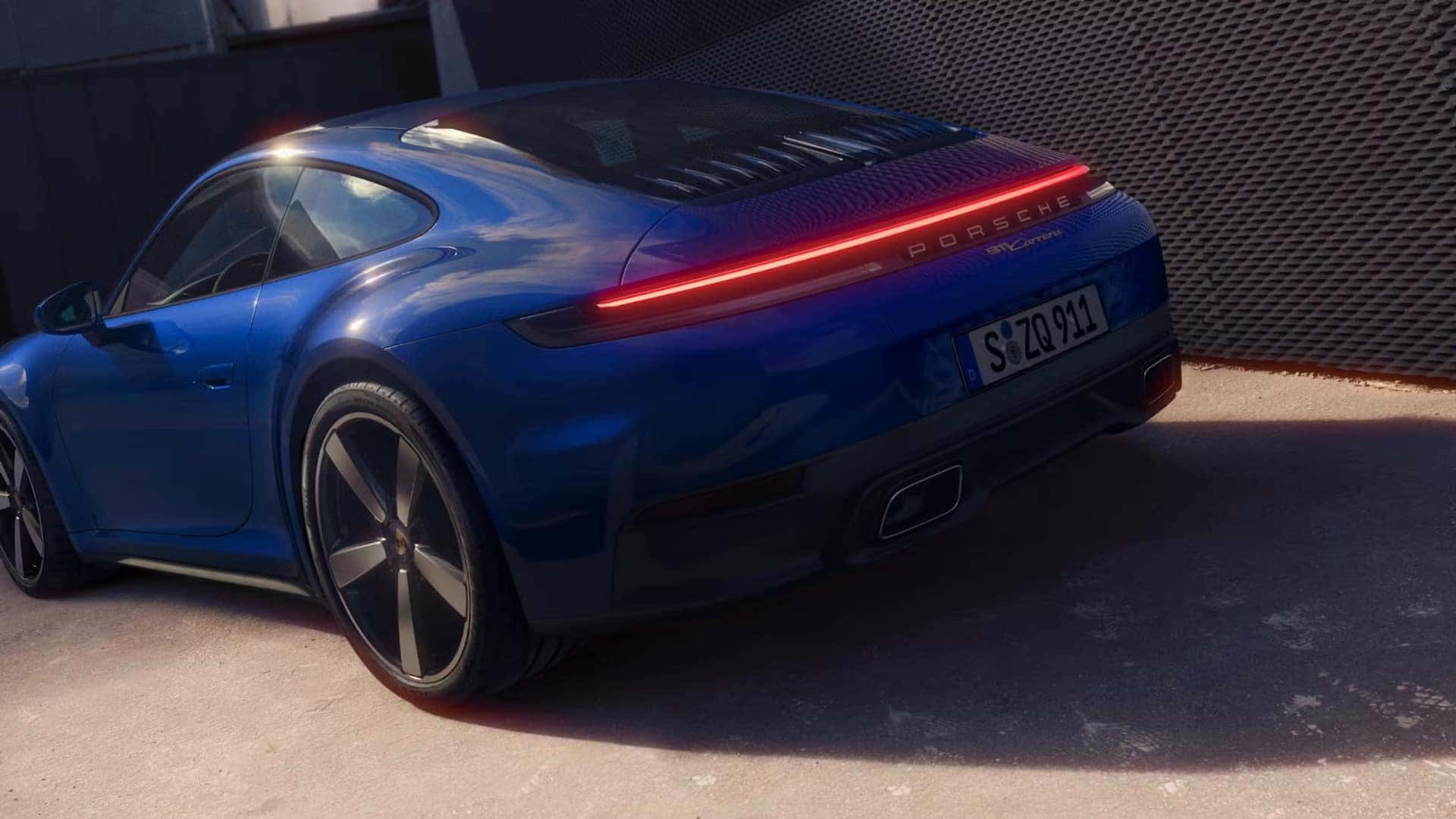 Blue Porsche 911 Carrera